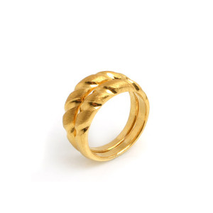 No.21013  24k 순금 3돈 쌍 가락지