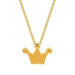 왕관 돌 백일 순금 목걸이 1 돈