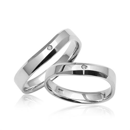 No.CW009  화이트 골드 다이아몬드 커플링