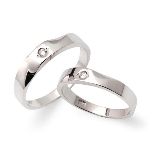 No.CW015  화이트 골드 다이아몬드 커플링