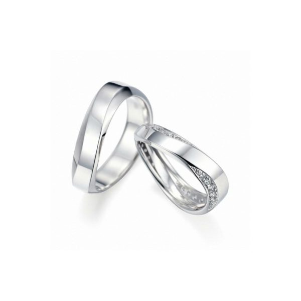 No.CW079  화이트 골드 다이아몬드 커플링