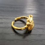 1.5 돈 소 돌반지 24k cow