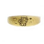 No.BR 0050 순금2 돈 2021년생 아기 송아지 돌팔찌 24k 2021 Baby bracelet, Year of the cow 금시세