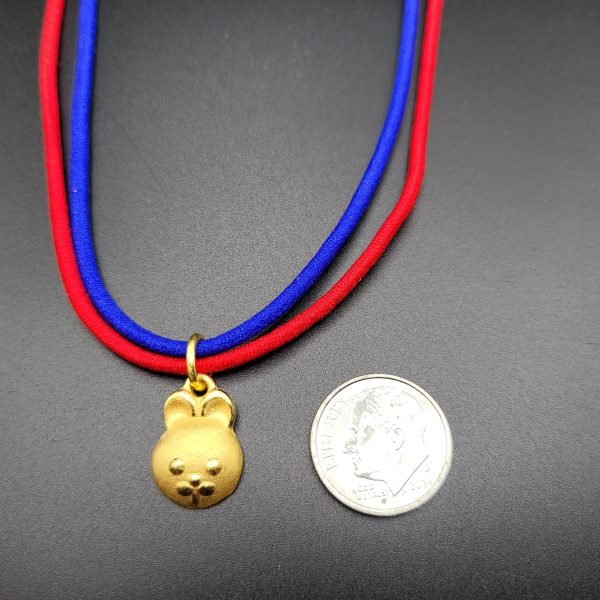 rabbit 24k gold pendant 토끼 목걸이 한돈
