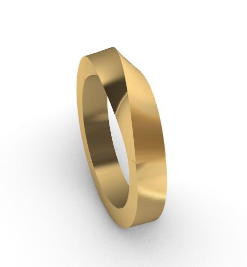 NO.21038A  24k 순금 5돈  TWISTED  3MM X 4.2 MM